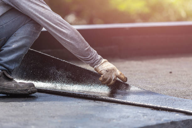 Professional Crawl Space Encapsulation technician working in Trufant, MI
